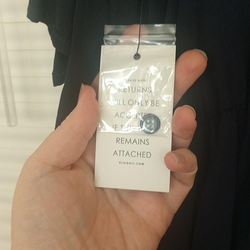 Eloquii Navy Cold Shoulder Dress - Picture 8 of 9